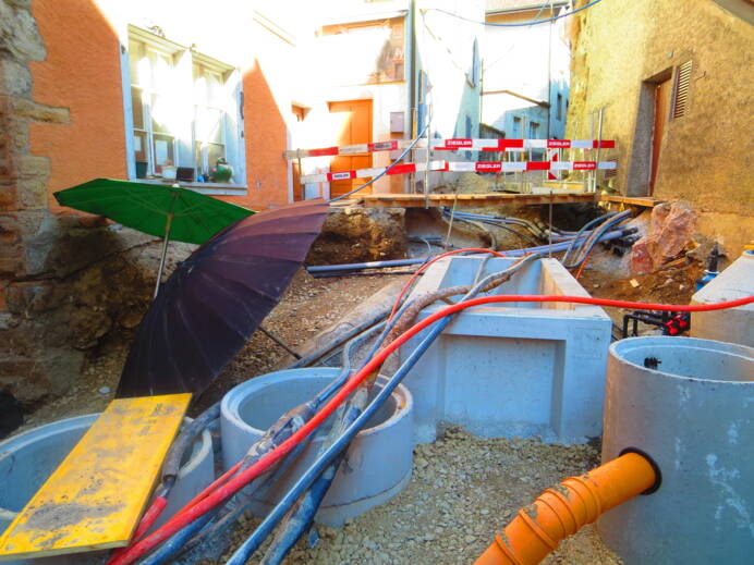 Kabelschlaufschacht TS Herrengasse Kabelschlaufschacht TS Herrengasse