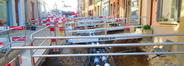 Offener Streckenabschnitt Marktgasse Offener Streckenabschnitt Marktgasse
