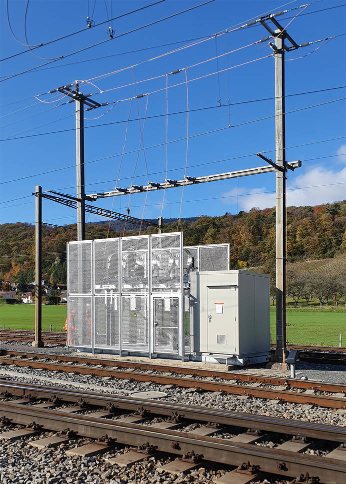 Nuova stazione modulare di commutazione della corrente di trazione (15kV)