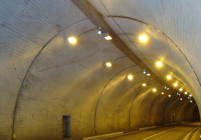 Tunnel Linterfluh: vor der Sanierung